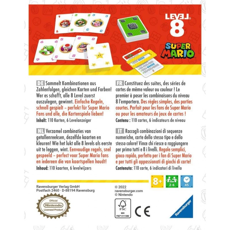 Ravensburger Super Mario Level 8 Carta da gioco