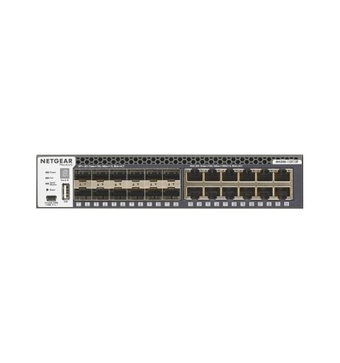 NETGEAR M4300-12X12F Managed L2 L3 10G Ethernet (100 1000 10000) 1U Schwarz