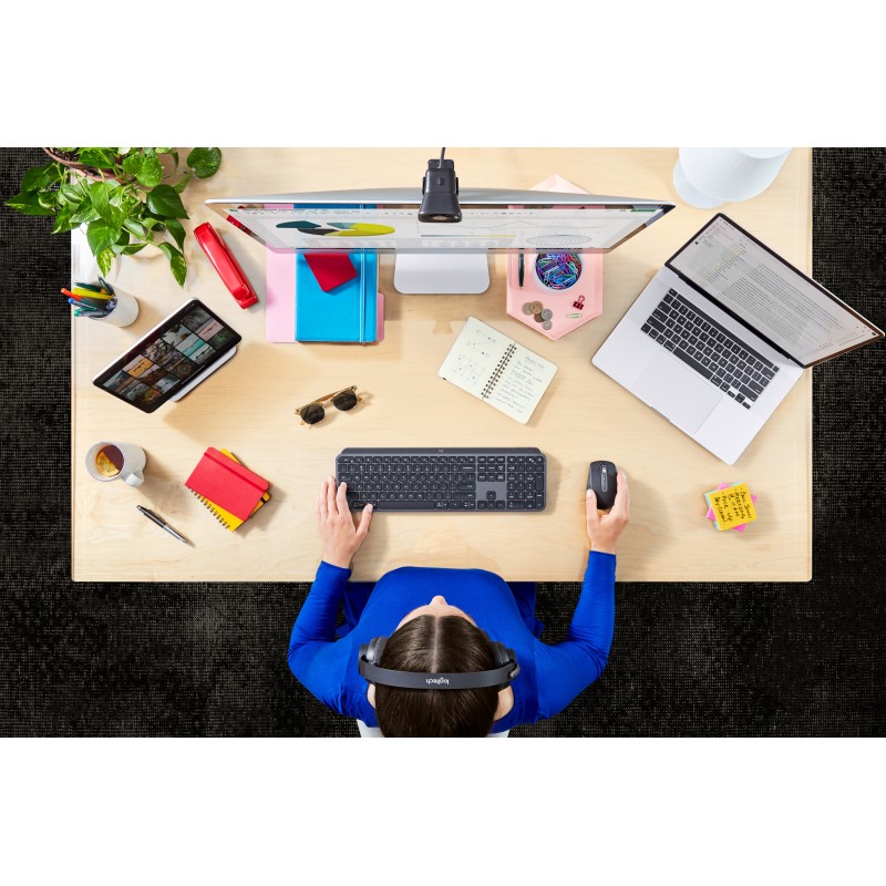 Logitech Mx Keys For Business tastiera Bluetooth Italiano Grafite