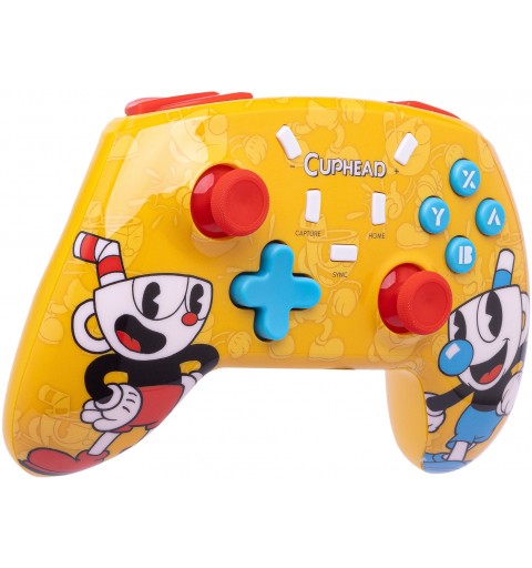 Qubick ACSW0242 Gaming Controller Yellow Bluetooth USB Gamepad Analogue Digital Nintendo Switch, Nintendo Switch Lite,