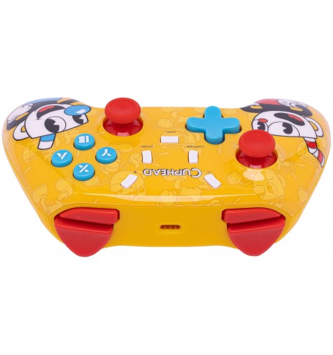 Qubick ACSW0242 Gaming Controller Yellow Bluetooth USB Gamepad Analogue Digital Nintendo Switch, Nintendo Switch Lite,