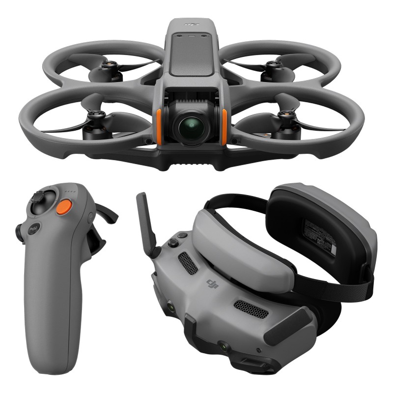 DJI Avata 2 Fly More Combo (1 Battery) 4 Rotoren Quadrocopter 12 MP 3840 x 2880 Pixel 2150 mAh Schwarz