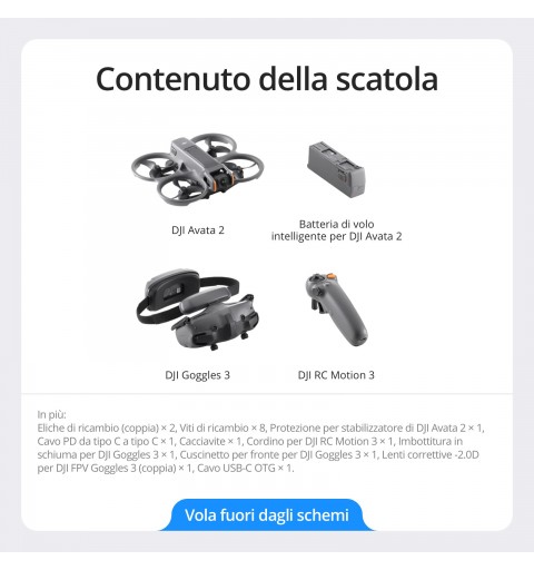 DJI Avata 2 Fly More Combo (1 batteria)