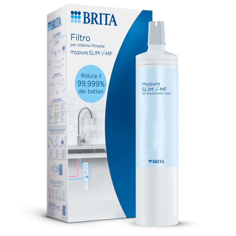 Brita Filtro per mypure SLIM V-MF, 1 filtro (8000L) - filtro di ricambio per il sistema filtrante