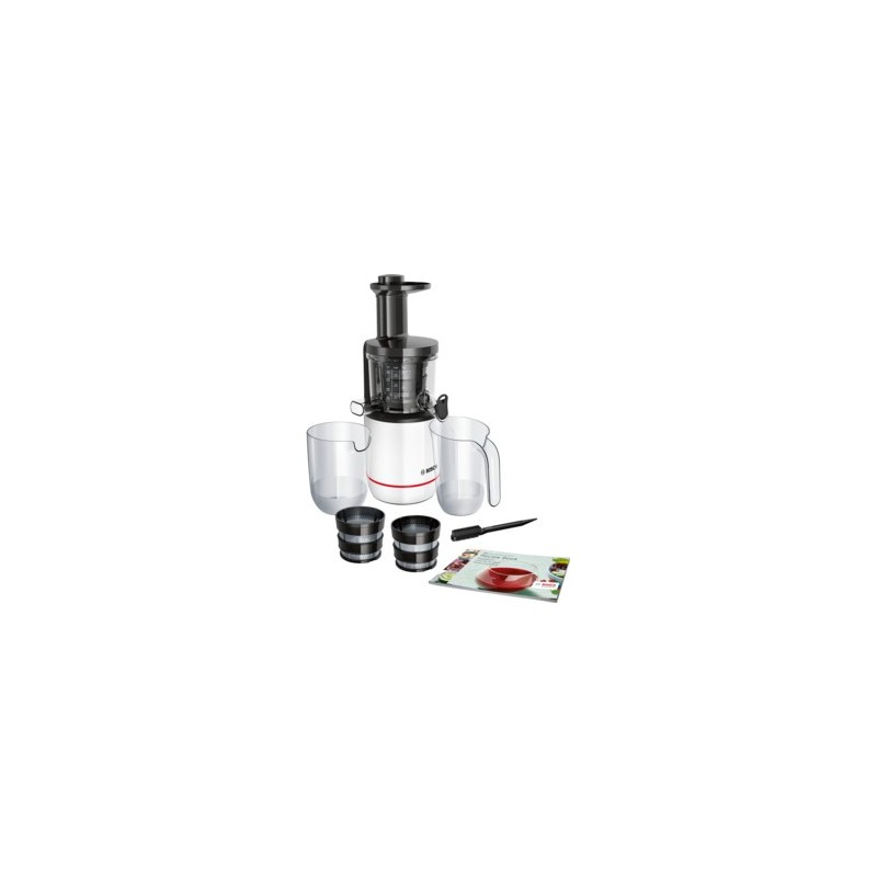 Bosch MESM500W juice maker Slow juicer 150 W Black, White