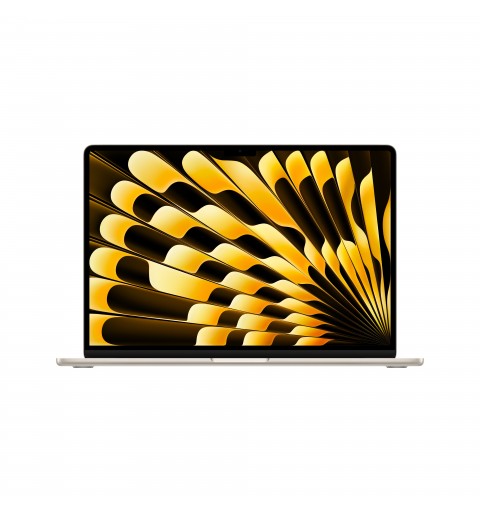 Apple MacBook Air Apple M M3 Laptop 38,9 cm (15.3") 8 GB 512 GB SSD Wi-Fi 6E (802.11ax) macOS Sonoma Beige