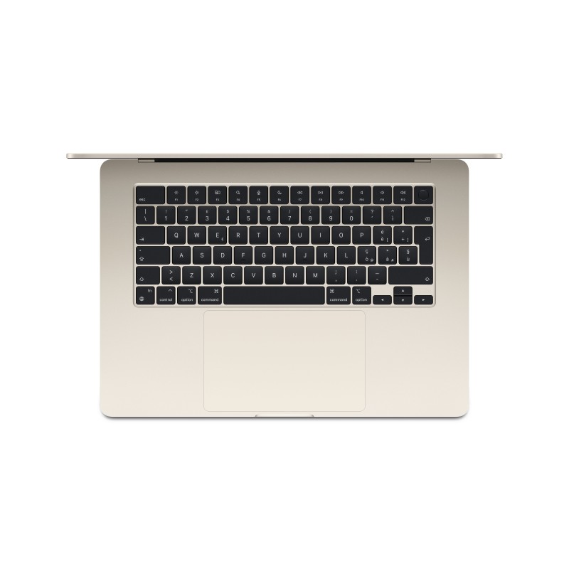 Apple MacBook Air 15-inch M3 chip with 8-core CPU and 10-core GPU, 8GB, 512GB SSD - Starlight