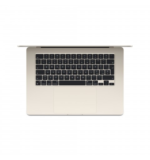 Apple MacBook Air Apple M M3 Laptop 38,9 cm (15.3") 8 GB 512 GB SSD Wi-Fi 6E (802.11ax) macOS Sonoma Beige