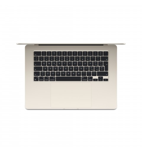 Apple MacBook Air Apple M M3 Ordinateur portable 38,9 cm (15.3") 8 Go 512 Go SSD Wi-Fi 6E (802.11ax) macOS Sonoma Beige