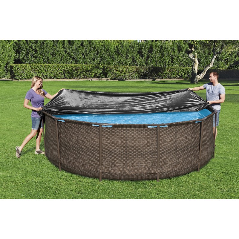 Bestway 58037 24 Poolabdeckung Pool-Sicherheitsabdeckung