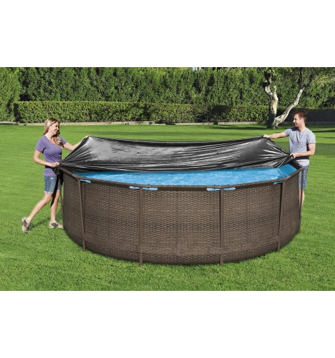 Bestway 58037 24 Poolabdeckung Pool-Sicherheitsabdeckung