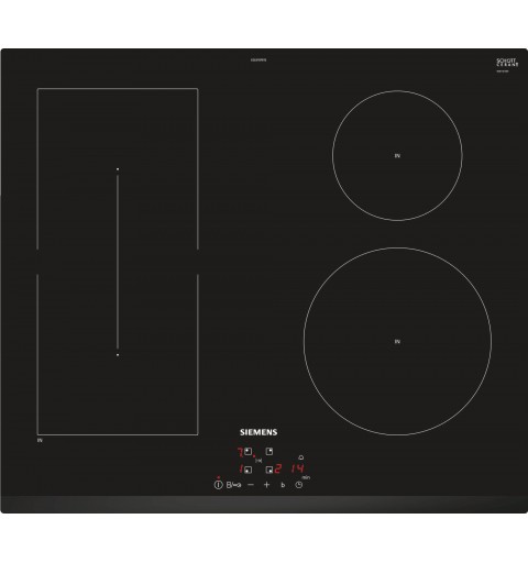 Siemens EE631BPB1E piano cottura Nero Da incasso Piano cottura a induzione 4 Fornello(i)