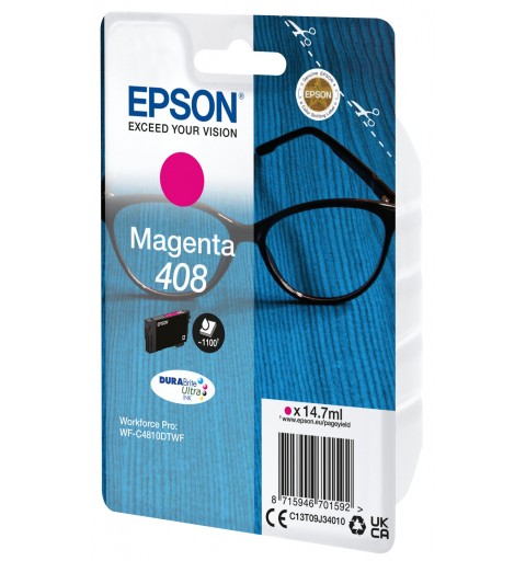 Epson Singlepack Magenta 408 DURABrite Ultra Ink