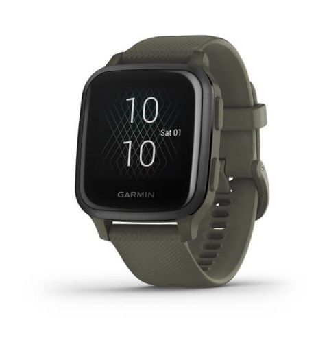 Garmin Venu SQ Music 3,3 cm (1.3") LCD 40 mm Digitale 240 x 240 Pixel Touch screen Verde Wi-Fi GPS (satellitare)