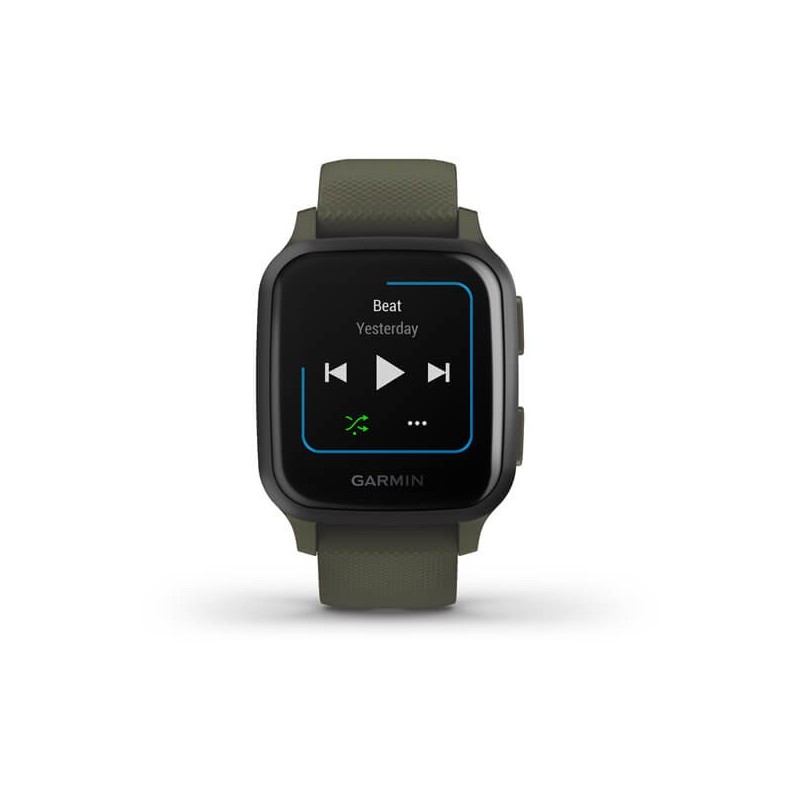 Garmin Venu SQ Music 3,3 cm (1.3") LCD 40 mm Digitale 240 x 240 Pixel Touch screen Verde Wi-Fi GPS (satellitare)