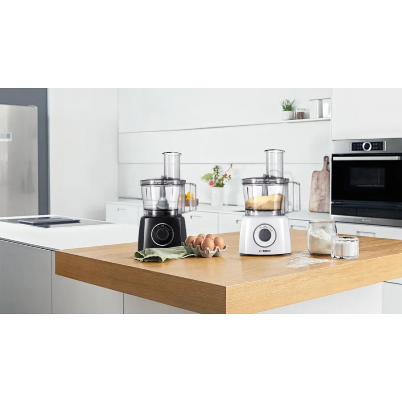 Bosch MultiTalent 3 Küchenmaschine 800 W 2,3 l Schwarz, Transparent