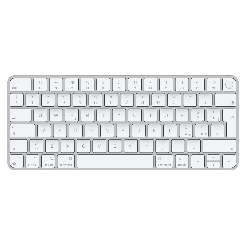 Apple Magic Tastatur USB + Bluetooth Italienisch Aluminium, Weiß