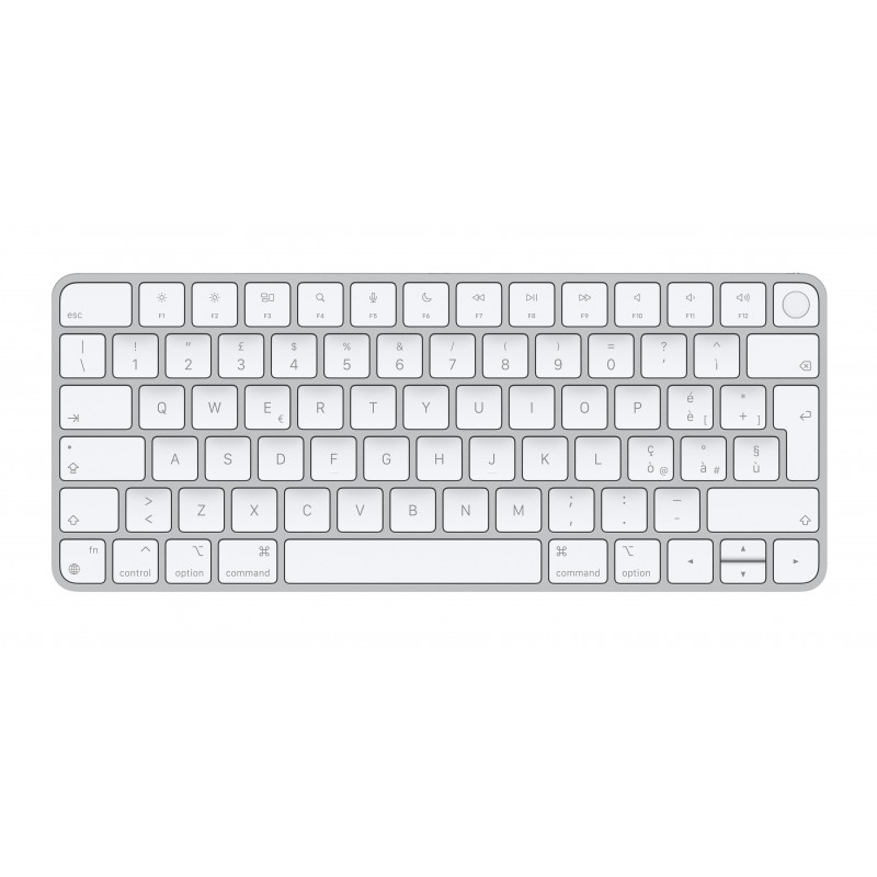Apple Magic clavier USB + Bluetooth Italien Aluminium, Blanc