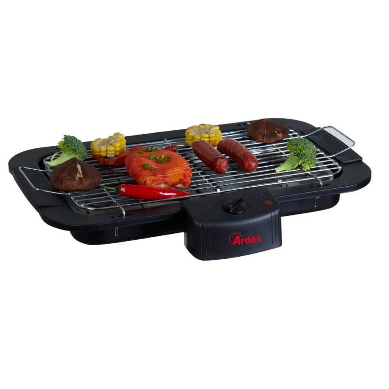 Ardes AR1B01 Barbecue & Grill Tisch Elektro Schwarz, Chrom 2200 W