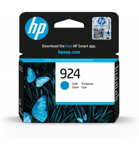 HP Cartucho de Tinta Original 924 cian