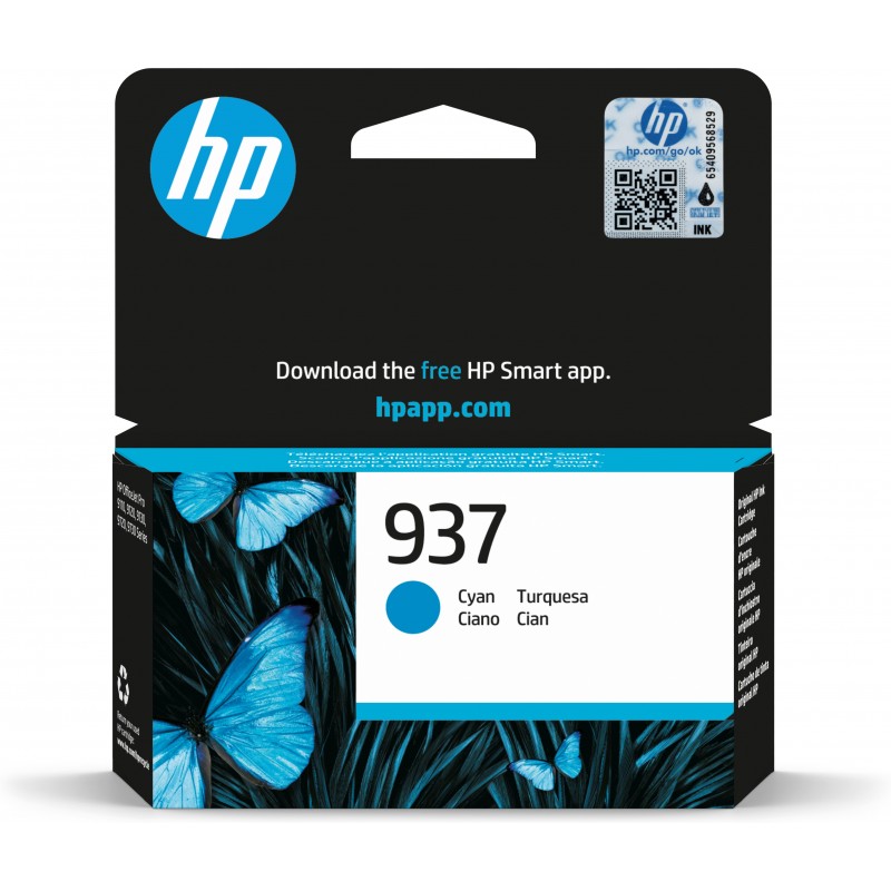 HP 937 Cyan Original Ink Cartridge