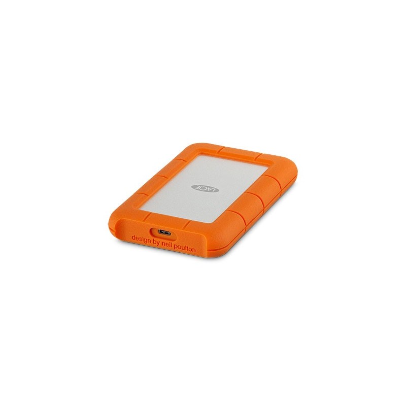 LaCie Rugged USB-C disco duro externo 4 TB Naranja, Plata