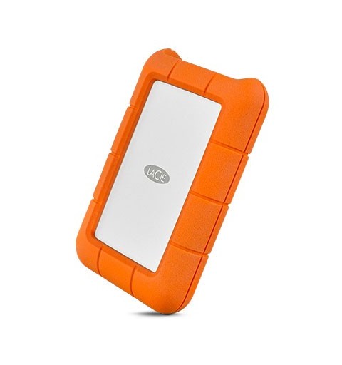 LaCie Rugged USB-C external hard drive 4 TB Orange, Silver