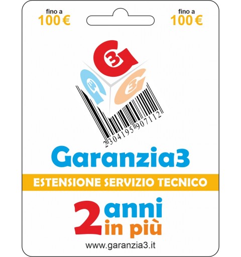 Garanzia3 G2PDIT100 Estensione Garanzia 2 Anni Per Prodotti Fino A 100 Euro