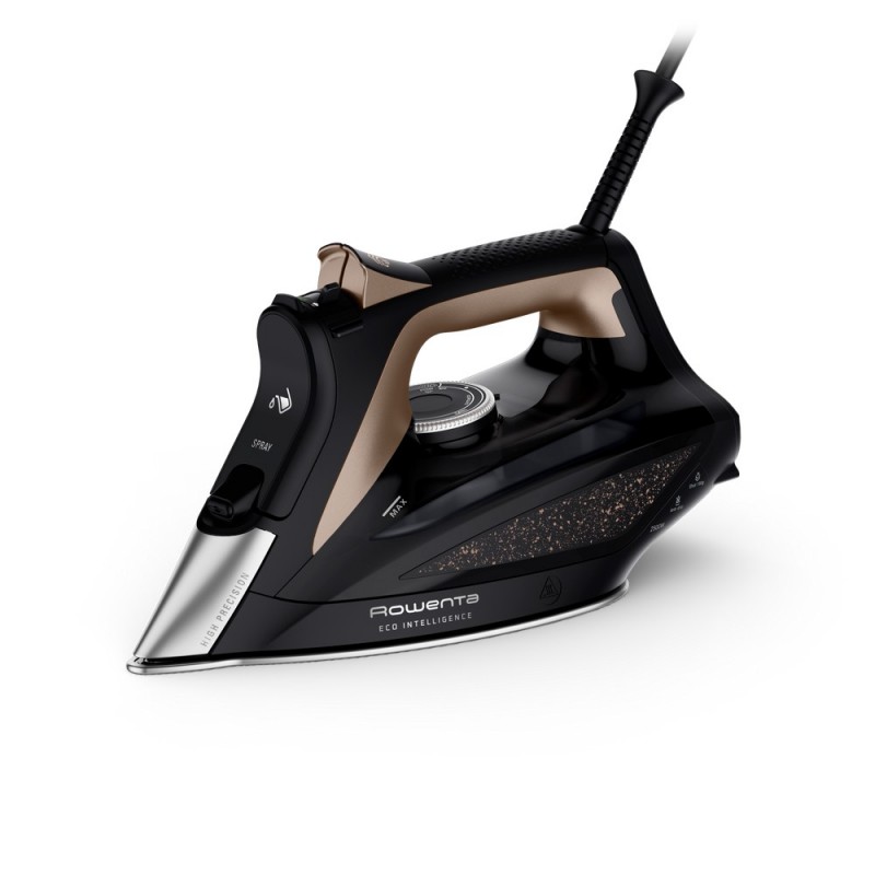 Rowenta DW6341D1 iron Steam iron Microsteam 400 HD 3De soleplate 2500 W Black, Brown