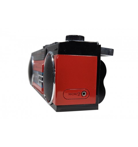 Trevi RR 501 BT Persönlich Analog Schwarz, Rot