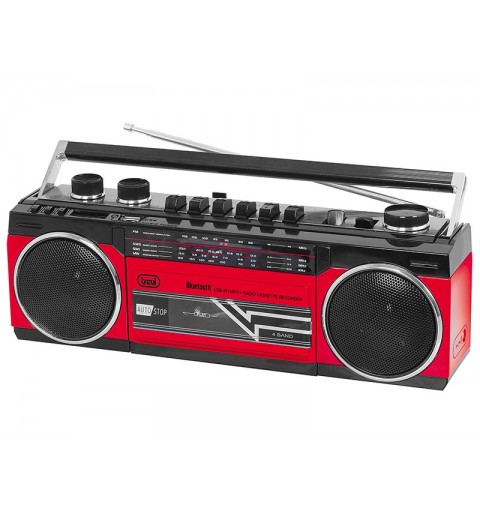 Trevi RR 501 BT Personal Analógica Negro, Rojo