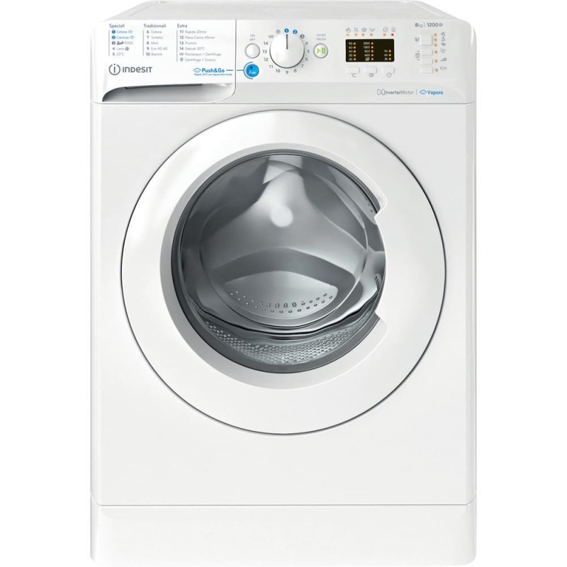 Indesit BWA 81295X WV IT machine à laver Charge avant 8 kg 1151 tr min Blanc