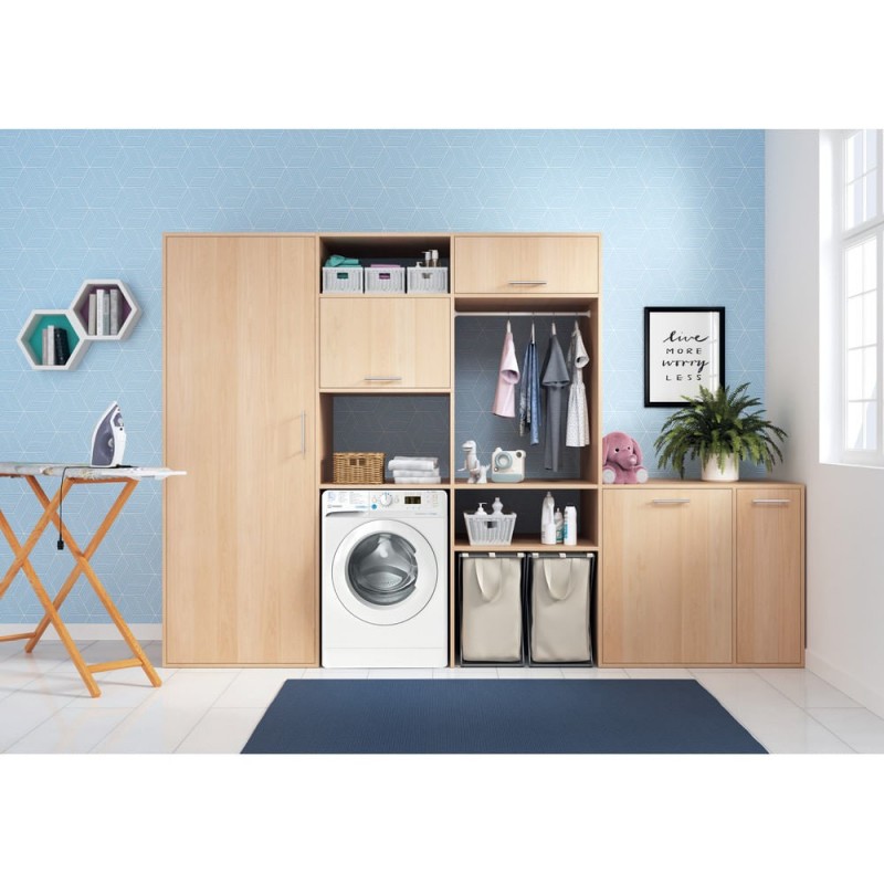 Indesit BWA 81295X WV IT machine à laver Charge avant 8 kg 1151 tr min Blanc
