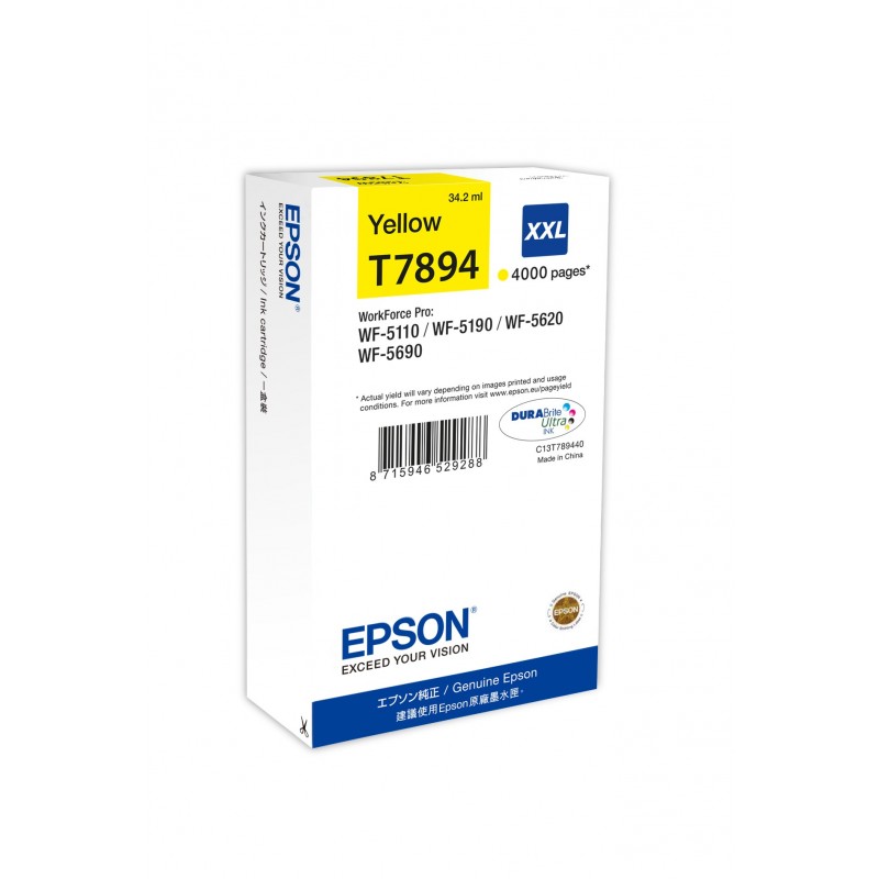 Epson Encre Jaune XXL (4 000 p)