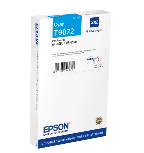 Epson C13T90724N cartuccia d'inchiostro 1 pz Originale Resa extra elevata (super) Ciano