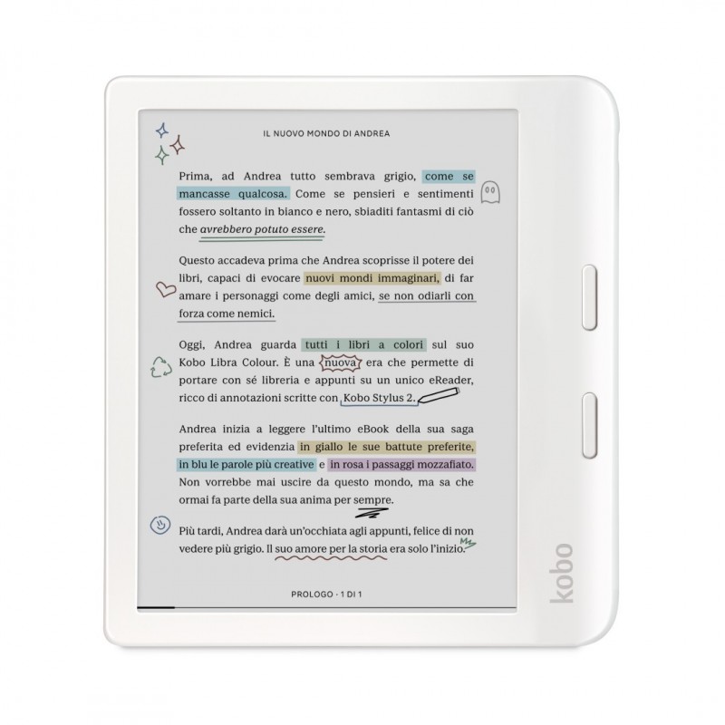 Rakuten Kobo Libra Colour e-book reader Touchscreen 32 GB Wi-Fi White