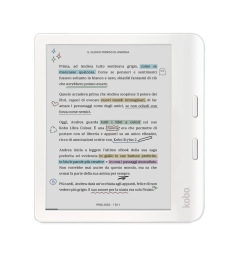 Rakuten Kobo Libra Colour eBook-Reader Touchscreen 32 GB WLAN Weiß