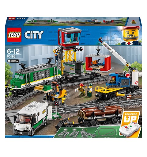 LEGO City 60198 Tren de Mercancías, Juguete Teledirigido