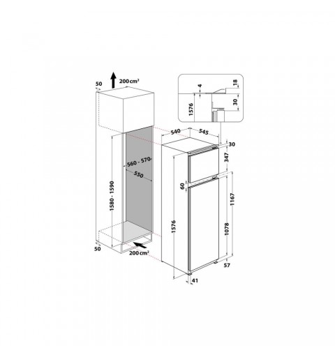 Whirlpool ART 3672 Integrado 239 L E Blanco