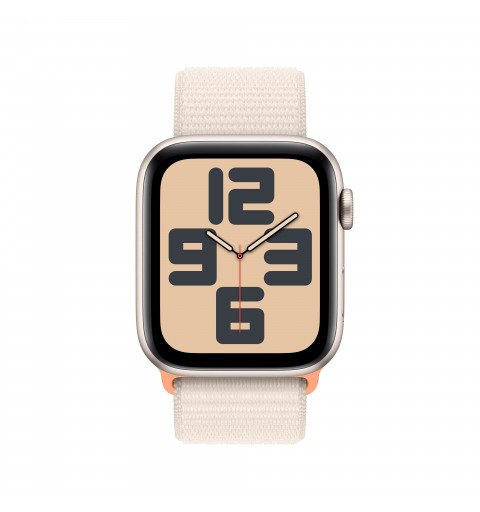 Apple Watch SE GPS 44mm Starlight Aluminium Case with Starlight Sport Loop
