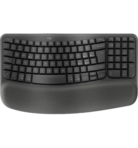 Logitech Wave Keys keyboard RF Wireless + Bluetooth QWERTY Italian Graphite
