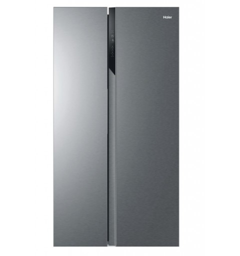 Haier SBS 90 Serie 3 HSR3918ENPG side-by-side refrigerator Freestanding 528 L E Silver