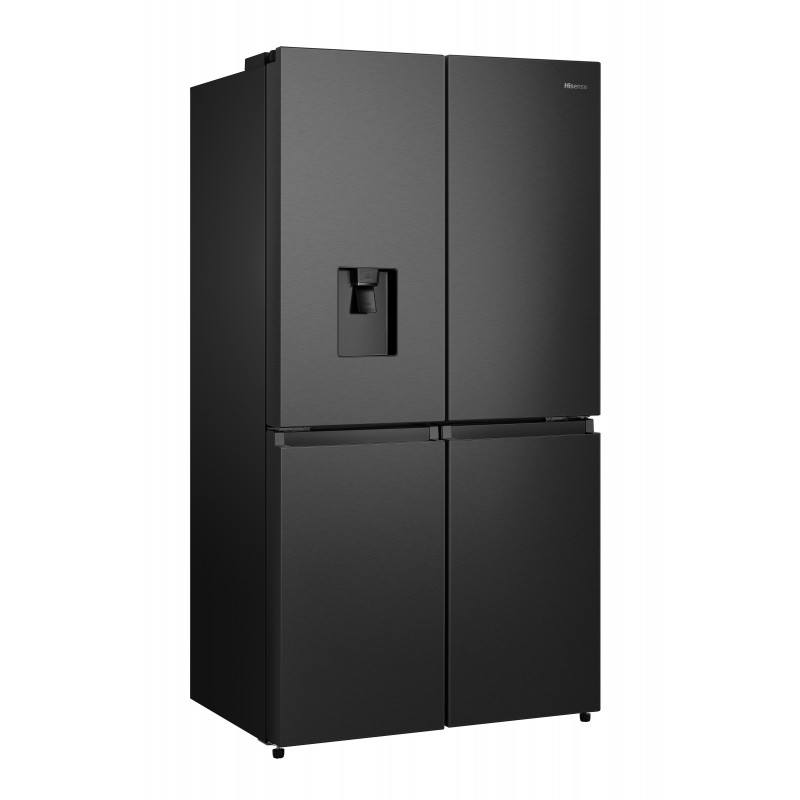 Hisense RQ758N4SWFE Side-by-Side Kühlkombination Freistehend 609 l E Schwarz