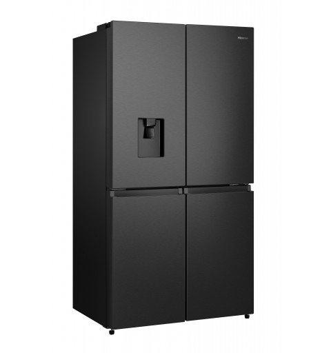 Hisense RQ758N4SWFE Side-by-Side Kühlkombination Freistehend 609 l E Schwarz