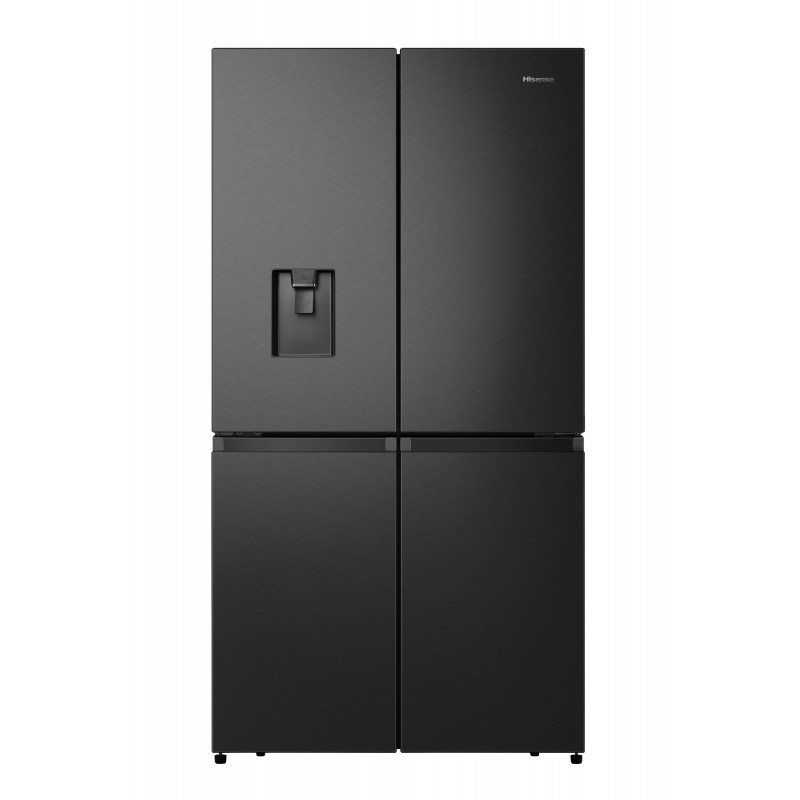 Hisense RQ758N4SWFE Side-by-Side Kühlkombination Freistehend 609 l E Schwarz