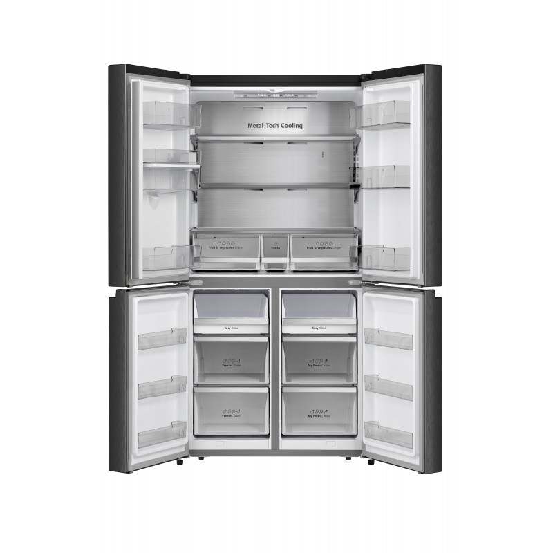 Hisense RQ758N4SWFE frigo américain Pose libre 609 L E Noir