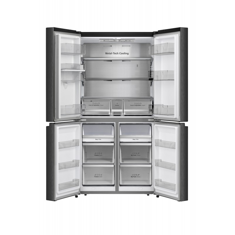 Hisense RQ758N4SWFE frigorifero side-by-side Libera installazione 609 L E Nero