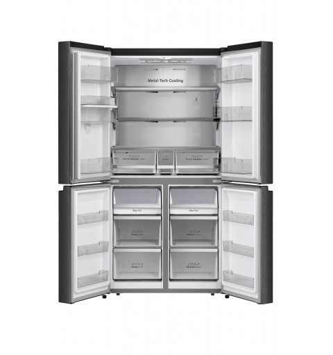 Hisense RQ758N4SWFE frigo américain Pose libre 609 L E Noir