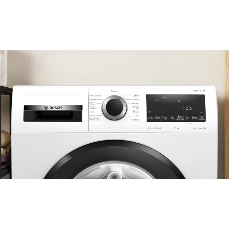 Bosch Serie 8 WGG144Z0IT lavadora Carga frontal 9 kg 1400 RPM Blanco