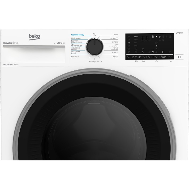 Beko BDT510744S Waschtrockner Freistehend Frontlader Weiß D